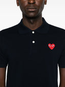 Comme Des Garcons Logo Cotton Polo Shirt