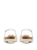 Valentino Garavani V Logo Bold Leather Ballets