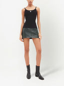 Courreges Re Edition Logo Ribbed Tank Top