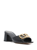 Valentino Garavani V Logo Signature Leather Mules