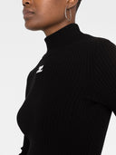 Courreges Re Edition Logo Turtle Neck Sweater