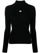 Courreges Re Edition Logo Turtle Neck Sweater