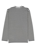 Comme Des Garcons Striped Cotton T Shirt