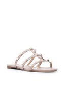Valentino Garavani Rockstud Leather Flat Sandals