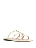 Valentino Garavani Rockstud Leder flache Sandalen