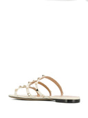 Valentino Garavani Rockstud Leder flache Sandalen