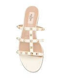 Valentino Garavani Rockstud Leder flache Sandalen