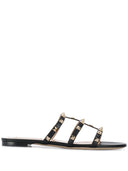 Valentino Garavani rockstud lederen platte sandalen