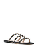 Valentino Garavani rockstud lederen platte sandalen