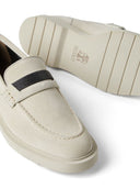 Brunello Cucinelli Suede Penny Loafers