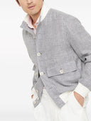 Brunello Cucinelli Prince Of Wales Bomber Jacket