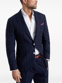 Brunello Cucinelli Baumwoll- und Wollstreifen -Blazer