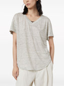 Brunello Cucinelli Silk And Linen T Shirt