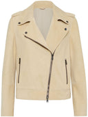 Brunello Cucinelli Suede Biker Jacket