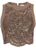 Brunello Cucinelli Handmade Rafia Top