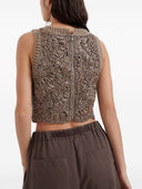 Brunello Cucinelli Handmade Rafia Top