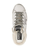 Sneakers in pelle d'oca a stella d'oro