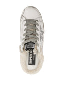 Sneakers in pelle d'oca a stella d'oro
