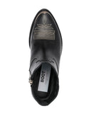 Stivali in pelle d'oca d'oro