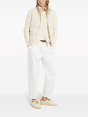 Brunello Cucinelli Ribbed Stitch Cotton Zipped Cardigan