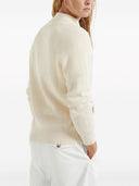 Brunello Cucinelli Ribbed Stitch Cotton Zipped Cardigan