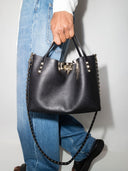 Valentino Garavani Rockstud Small Leather Tote Bag