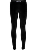 Logo Tom Ford Velvet Leggins