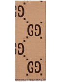 Szalik wełniany motyw Gucci GG