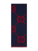 Gucci Gg Motif Wool Scarf