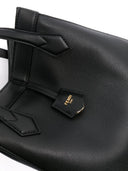 Bolso de hombro de cuero mediano fendi origami
