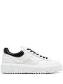 Hogan Pre H Stripes Leather Sneakers
