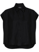 Top de mezcla de lino Fabiana Filippi