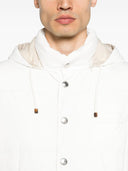 Brunello Cucinelli Down Waistcoat With Detachable Hoodie