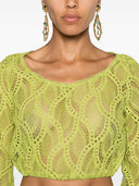 Ermanno Scervino Embroidered Cropped Top