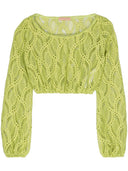 Ermanno Scervino Embroidered Cropped Top