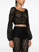 Ermanno Scervino Embroidered Cropped Top