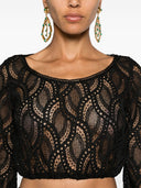 Ermanno Scervino Embroidered Cropped Top