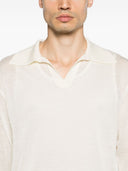 Auralee Wool And Silk Blend Polo Shirt