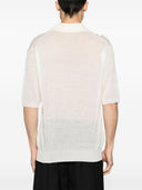 Auralee Wool And Silk Blend Polo Shirt