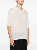 Auralee Wool And Silk Blend Polo Shirt