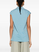 Alysi gestreepte mouwloze blouse