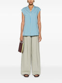 Alysi gestreepte mouwloze blouse