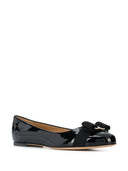 Ferragamo Varina Leather Ballet Flats
