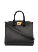 Ferragamo工作室盒中型皮革手提包