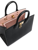 Ferragamo工作室盒中型皮革手提包