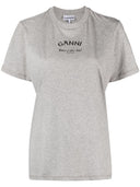 Ganni Logo Organic Cotton T-shirt