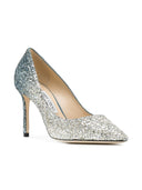 Jimmy Choo Romy 85 Pompe in pelle scintillate