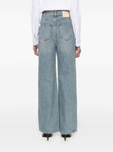 Jeans de cintura de la denim Loewe