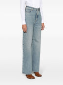 Jeans de cintura de la denim Loewe