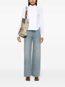 Jeans de cintura de la denim Loewe